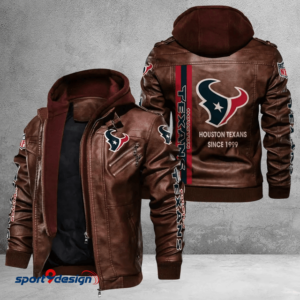 Houston Texans Leather Hood Jacket - XX051412