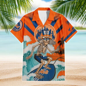 MLB NY Mets Surf the Vibe – Grateful Dead Inspired, Gift for Mets Fan Hawaiian Shirt - NL818625