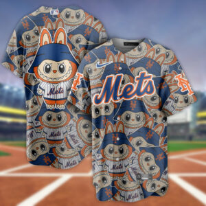 MLB x Labubu New York Mets Custom Baseball Jersey - NL830625
