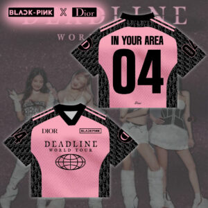 Blackpink 2025 Tour Luxury Brand, Mesh Short Sleeve Football Jersey - NHP110804