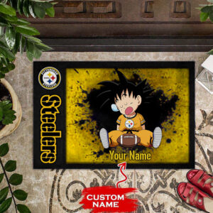 Pittsburgh Steelers DragonballZ Doormat, 2025 Home Decor, Gift For Fan - NHP080908